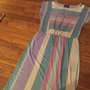 Vintage 1980s Pastel T-Shirt Dress